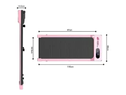 Vente-unique Fitness-Onder Bureau Loopband 1-6Km/H Wandelen Jogging Machine Voor Thuiskantoor Met Opvouwmogelijkheid