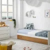 Vente-unique Kinderbed-Onderschuifbed Juliette - 2 X 90 X 190 Cm - Wit