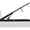 Vente-unique Aanbiedingen: Slaapkamer & Kantoor-Opbergbed 180 X 200 Cm - Pu Leer - Led'S - Lattenbodem - Wit