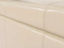 Vente-unique Kleine Opberger En Slaapkameraccessoire-Opbergkist Arezzo Xxl, Creme