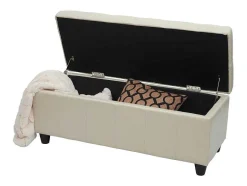 Vente-unique Kleine Opberger En Slaapkameraccessoire-Opbergkist Kriens, Creme