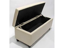 Vente-unique Kleine Opberger En Slaapkameraccessoire-Opbergkist Kriens, Creme