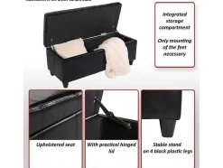 Vente-unique Kleine Opberger En Slaapkameraccessoire-Opbergkist Kriens, Grijs