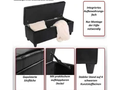 Vente-unique Kleine Opberger En Slaapkameraccessoire-Opbergkist Kriens, Grijs