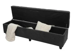 Vente-unique Kleine Opberger En Slaapkameraccessoire-Opbergkist Kriens Xxl, Donkergrijs