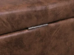 Vente-unique Kleine Opberger En Slaapkameraccessoire-Opbergkist Kriens Xxl, Imitatie Suede