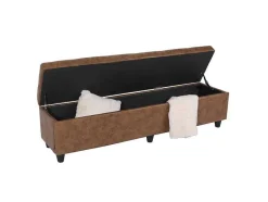 Vente-unique Kleine Opberger En Slaapkameraccessoire-Opbergkist Kriens Xxl, Imitatie Suede
