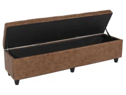 Vente-unique Kleine Opberger En Slaapkameraccessoire-Opbergkist Kriens Xxl, Imitatie Suede