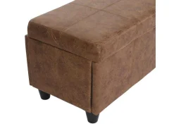 Vente-unique Kleine Opberger En Slaapkameraccessoire-Opbergkist Kriens Xxl, Imitatie Suede