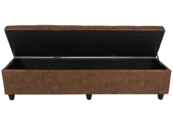Vente-unique Kleine Opberger En Slaapkameraccessoire-Opbergkist Kriens Xxl, Imitatie Suede