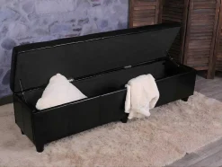 Vente-unique Kleine Opberger En Slaapkameraccessoire-Opbergkist Kriens Xxl, Zwart
