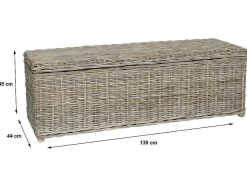 OZAIA Opbergaccessoire-Opbergruimte Van Kubu Gao - L130 X D45 X H44 Cm - Natuurlijk Grijs