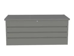 Vente-unique Tuinopslag-Opbergruimte Voor Tuin Van Grijs Gegalvaniseerd Staal - 750L - Tomaso