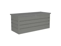 Vente-unique Tuinopslag-Opbergruimte Voor Tuin Van Grijs Gegalvaniseerd Staal - 750L - Tomaso