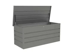 Vente-unique Tuinopslag-Opbergruimte Voor Tuin Van Grijs Gegalvaniseerd Staal - 750L - Tomaso