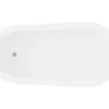Shower & Design Vrijstaand Bad Op Pootjes-Ovaal Eilandbad - Retro Stijl - 171 L - 145 X 74 X 77 Cm - Witte Leeuwenpoten - Nisos