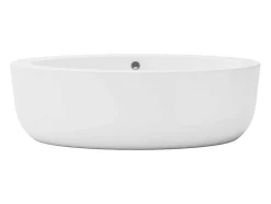 Shower & Design Vrijstaand Bad-Ovaal Losstaand Bad - 251L - 185 X 90 X 58 Cm - Wit - Acryl - Marmati