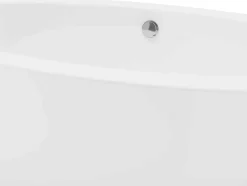 Shower & Design Vrijstaand Bad-Ovaal Losstaand Bad - 251L - 185 X 90 X 58 Cm - Wit - Acryl - Marmati