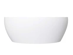 Shower & Design Wastafel-Ovale Wastafel Van Solid Surface - Wit - 58 Cm - Sengli