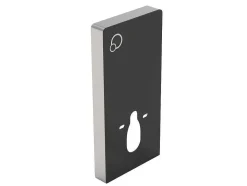 Vente-unique Hangend Toilet-Pakket Zwevend Toilet Met Sierframe - Matzwart - Javoine