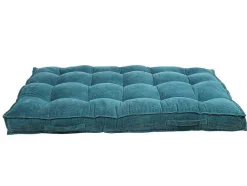 OZAIA Huistextiel-Palletkussen - 120 X 80 X 10 Cm - Ribfluweel - Blauw - Baila