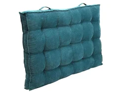 OZAIA Huistextiel-Palletkussen - 120 X 80 X 10 Cm - Ribfluweel - Blauw - Baila