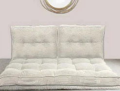 OZAIA Huistextiel-Palletkussen Van Ribfluweel - L120 X D80 Cm - Beige - Baila
