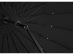 Vente-unique Parasol-Palmetto Parasol Met Kantelfunctie Zwart.