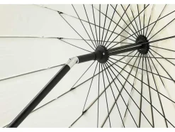 Vente-unique Parasol-Palmetto Parasol Met Kantelfunctie Wit.