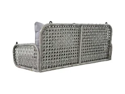 ModernLuxe Hangstoel-Pe Rotan Hangstoel - Tuinschommel - 2 Plaatsen - Met Kussens - Grijs