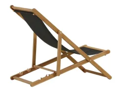 Venture Home Ligstoel-Peachy Tuinligstoel, Opvouwbare Strandstoel Grijs.