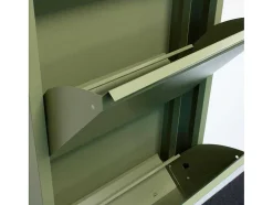Vente-unique Schoenenkast-Pisa Schoenenkast Groen Metaal Met 6 Vakken.