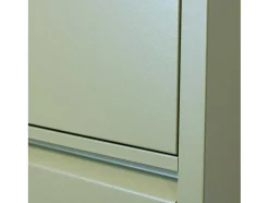 Vente-unique Schoenenkast-Pisa Schoenenkast Groen Metaal Met 4 Vakken.