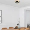 Vente-unique Plafondlamp-Plafondlamp Aspendos - D.36 X H. 12 Cm - Zwart