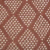 OZAIA Huistextiel-Plaid Oyace - Acryl En Wol - 130 X 170 Cm - Ivoor En Rood
