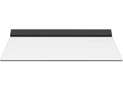Vente-unique Luifel En Afdak-Platte Deurluifel Van Aluminium 140 X 90 Cm Met Ledverlichting - Luxama