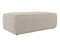 Vente-unique Speciale Modellen Zitbanken & Fauteuils-Poef In Beige Textuurstof Amelia
