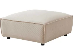 PASCAL MORABITO Poef-Poef Van Beige Ribfluweel Borore - Van
