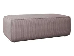 Vente-unique Speciale Modellen Zitbanken & Fauteuils-Poef Van Lichtpaars Ribfluweel Amelia