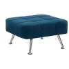 Vente-unique Poef-Poef Van Stof Murni - Blauw