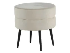 Venture Home Poef-Pot Poef O40Cm Velours Beige.