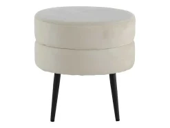 Venture Home Poef-Pot Poef O40Cm Velours Beige.