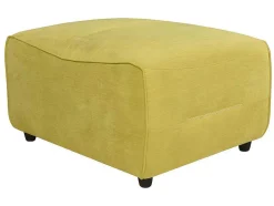 Vente-unique Poef-Pouf Voor Moduleerbare Comfortzitbank Symposion In Stof - Geel