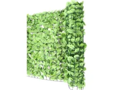 Vente-unique Afscherming En Omheining-Privacyscherm Balkon N77 Ii Blad, 500X100Cm Licht Blad