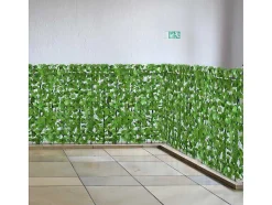 Vente-unique Afscherming En Omheining-Privacyscherm Balkon N77 Ii Blad, 500X100Cm Licht Blad