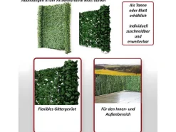Vente-unique Afscherming En Omheining-Privacyscherm Balkon N77 Ii Blad, 300X150Cm Licht Blad