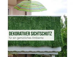Vente-unique Afscherming En Omheining-Privacyscherm Balkon N77 Ii Blad, 500X150Cm Donker Blad