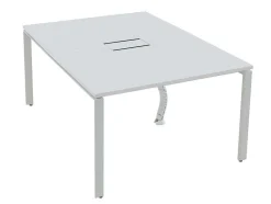 Workēa Kantoormeubilair-Professioneel Bureau Voor 2 Personen - Wit - L120 Cm - Downtown