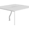 Workēa Kantoormeubilair-Professioneel Bureau Voor 2 Personen - Wit - L160 Cm - Downtown