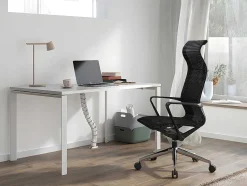 Workēa Bureaustoel-Professionele Bureaustoel - Stof - Zwart - Ladefense